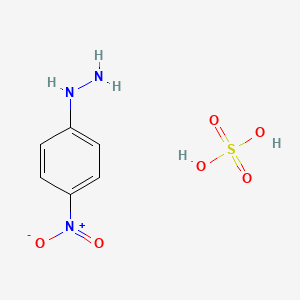 molecular formula C6H9N3O6S B3022060 (4-Nitrophenyl)hydrazine sulfate CAS No. 58332-97-1
