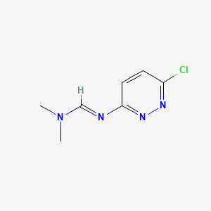 [2-(6-Chloro-3-pyridazinyl)-2-azavinyl]dimethylamine