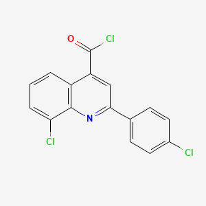 molecular formula C16H8Cl3NO B3022077 8-Chloro-2-(4-chlorophenyl)quinoline-4-carbonyl chloride CAS No. 124930-94-5