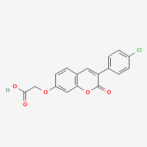 molecular formula C17H11ClO5 B3022082 {[3-(4-chlorophenyl)-2-oxo-2H-chromen-7-yl]oxy}acetic acid CAS No. 141113-52-2