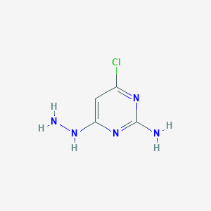 molecular formula C4H6ClN5 B3022083 4-Chloro-6-hydrazinylpyrimidin-2-amine CAS No. 89124-04-9