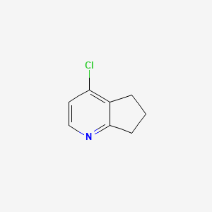 molecular formula C8H8ClN B3022084 4-chloro-6,7-dihydro-5H-cyclopenta[b]pyridine CAS No. 54664-55-0