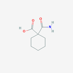 molecular formula C8H13NO3 B3022085 1-Carbamoylcyclohexane-1-carboxylic acid CAS No. 137307-65-4