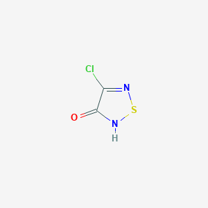 molecular formula C2HClN2OS B3022091 4-Chloro-1,2,5-thiadiazol-3-ol CAS No. 5728-15-4