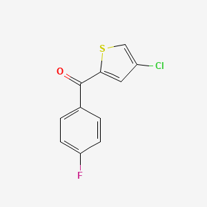 molecular formula C11H6ClFOS B3022100 (4-Chlorothiophen-2-yl)(4-fluorophenyl)methanone CAS No. 207852-56-0