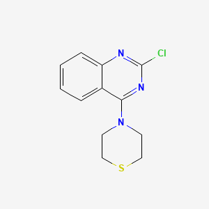 molecular formula C12H12ClN3S B3022102 4-(2-氯喹唑啉-4-基)硫代吗啉 CAS No. 39213-10-0