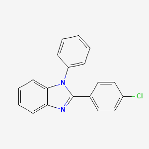 molecular formula C19H13ClN2 B3022104 2-(4-Chlorophenyl)-1-phenyl-1H-benzo[d]imidazole CAS No. 2622-73-3