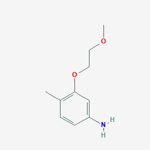 B3022111 3-(2-Methoxyethoxy)-4-methylaniline CAS No. 1154942-83-2
