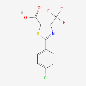 2-(4-chlorophenyl)-4-(trifluoromethyl)-1,3-thiazole-5-carboxylic Acid