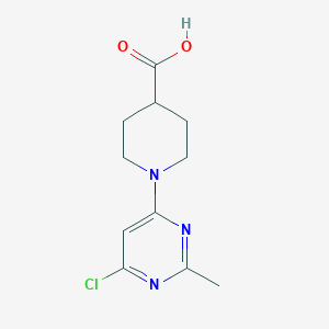 1-(6-Chloro-2-methylpyrimidin-4-yl)piperidine-4-carboxylic acid