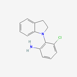 molecular formula C14H13ClN2 B3022125 3-Chloro-2-(2,3-dihydro-1H-indol-1-YL)aniline CAS No. 937604-31-4