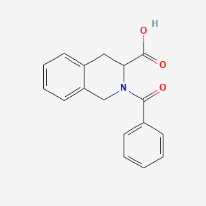 molecular formula C17H15NO3 B3022143 2-Benzoyl-1,2,3,4-tetrahydro-isoquinoline-3-carboxylic acid CAS No. 93316-40-6