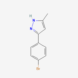 molecular formula C10H9BrN2 B3022148 3-(4-bromophenyl)-5-methyl-1H-pyrazole CAS No. 948293-34-3