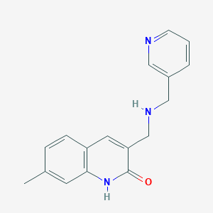 7-Methyl-3-{[(pyridin-3-ylmethyl)-amino]-methyl}-1H-quinolin-2-one