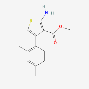 molecular formula C14H15NO2S B3022172 Methyl 2-amino-4-(2,4-dimethylphenyl)thiophene-3-carboxylate CAS No. 350997-13-6