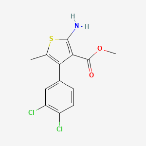 molecular formula C13H11Cl2NO2S B3022173 Methyl 2-amino-4-(3,4-dichlorophenyl)-5-methylthiophene-3-carboxylate CAS No. 862653-11-0