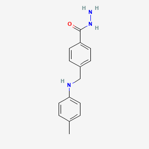 molecular formula C15H17N3O B3022191 4-{[(4-Methylphenyl)amino]methyl}benzohydrazide CAS No. 1071400-83-3