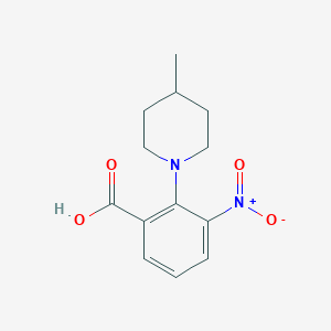 molecular formula C13H16N2O4 B3022198 2-(4-Methylpiperidin-1-yl)-3-nitrobenzoic acid CAS No. 890091-66-4