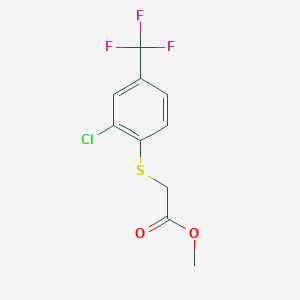 molecular formula C10H8ClF3O2S B3022199 Methyl {[2-chloro-4-(trifluoromethyl)phenyl]-thio}acetate CAS No. 1119451-07-8