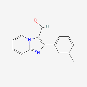 molecular formula C15H12N2O B3022203 2-(3-Methylphenyl)imidazo[1,2-a]pyridine-3-carbaldehyde CAS No. 898389-29-2