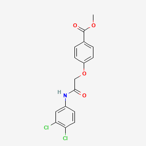 molecular formula C16H13Cl2NO4 B3022214 Methyl 4-{2-[(3,4-dichlorophenyl)amino]-2-oxoethoxy}benzoate CAS No. 887358-46-5