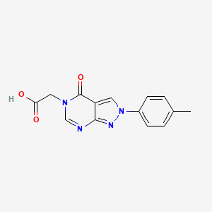 molecular formula C14H12N4O3 B3022224 [2-(4-methylphenyl)-4-oxo-2,4-dihydro-5H-pyrazolo[3,4-d]pyrimidin-5-yl]acetic acid CAS No. 1142210-36-3