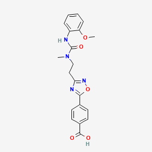 4-(3-{2-[{[(2-Methoxyphenyl)amino]carbonyl}(methyl)amino]ethyl}-1,2,4-oxadiazol-5-yl)benzoic acid