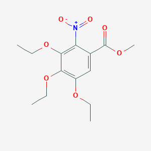 molecular formula C14H19NO7 B3022231 Methyl 3,4,5-triethoxy-2-nitrobenzoate CAS No. 1142198-09-1