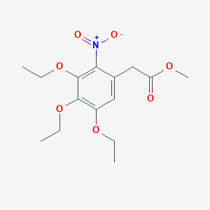 molecular formula C15H21NO7 B3022232 Methyl (3,4,5-triethoxy-2-nitrophenyl)acetate CAS No. 1142198-17-1