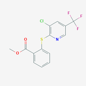Methyl 2-{[3-chloro-5-(trifluoromethyl)-2-pyridinyl]sulfanyl}benzenecarboxylate