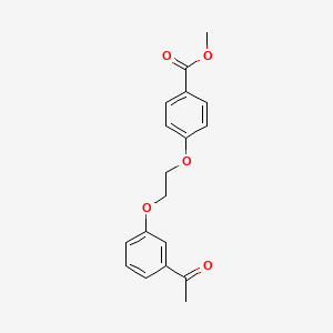 molecular formula C18H18O5 B3022242 Methyl 4-(2-(3-acetylphenoxy)ethoxy)benzoate CAS No. 937601-84-8
