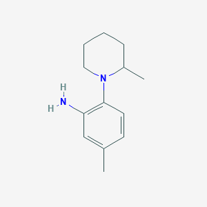 molecular formula C13H20N2 B3022248 5-甲基-2-(2-甲基-1-哌啶基)苯胺 CAS No. 946761-58-6