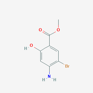 molecular formula C8H8BrNO3 B3022252 Methyl 4-amino-5-bromo-2-hydroxybenzoate CAS No. 286377-20-6