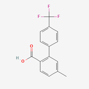 molecular formula C15H11F3O2 B3022264 4-methyl-2-[4-(trifluoromethyl)phenyl]benzoic Acid CAS No. 273727-19-8