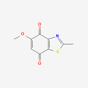 molecular formula C9H7NO3S B3022267 5-甲氧基-2-甲基苯并[d]噻唑-4,7-二酮 CAS No. 265312-60-5