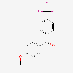 molecular formula C15H11F3O2 B3022268 4-甲氧基-4'-三氟甲基二苯甲酮 CAS No. 6185-76-8