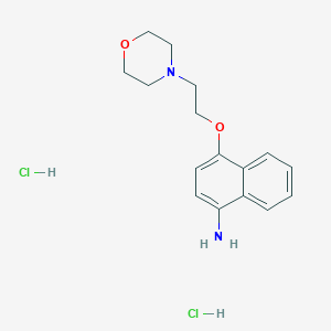 molecular formula C16H22Cl2N2O2 B3022271 4-(2-Morpholinoethoxy)naphthalen-1-amine dihydrochloride CAS No. 285984-50-1