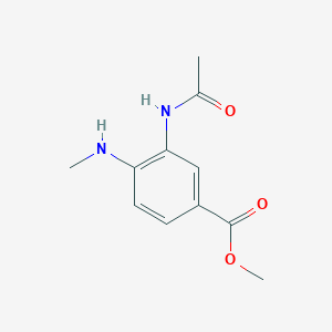 molecular formula C11H14N2O3 B3022273 Methyl 3-acetamido-4-(methylamino)benzoate CAS No. 256936-10-4