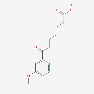 molecular formula C14H18O4 B3022274 7-(3-Methoxyphenyl)-7-oxoheptanoic acid CAS No. 898765-60-1