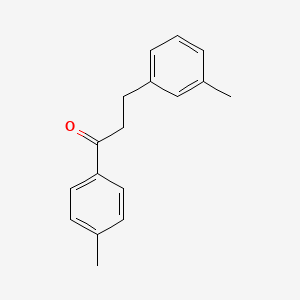 molecular formula C17H18O B3022284 4'-Methyl-3-(3-methylphenyl)propiophenone CAS No. 898790-35-7