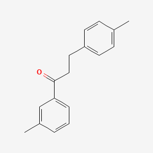 molecular formula C17H18O B3022287 3'-Methyl-3-(4-methylphenyl)propiophenone CAS No. 898768-45-1
