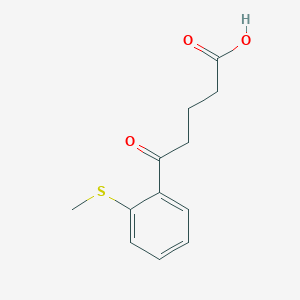 molecular formula C12H14O3S B3022307 5-(2-(Methylthio)phenyl)-5-oxovaleric acid CAS No. 930116-83-9