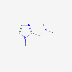molecular formula C6H11N3 B3022314 N-methyl-1-(1-methyl-1H-imidazol-2-yl)methanamine CAS No. 642075-19-2