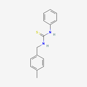 molecular formula C15H16N2S B3022323 1-[(4-Methylphenyl)methyl]-3-phenylthiourea CAS No. 35305-48-7