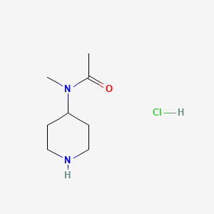 molecular formula C8H17ClN2O B3022326 N-methyl-N-(piperidin-4-yl)acetamide hydrochloride CAS No. 550370-51-9