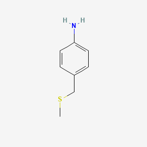 molecular formula C8H11NS B3022330 4-[(Methylsulfanyl)methyl]aniline CAS No. 54293-04-8