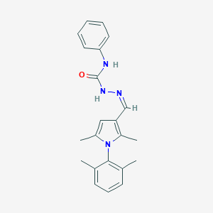 molecular formula C22H24N4O B302234 1-(2,6-dimethylphenyl)-2,5-dimethyl-1H-pyrrole-3-carbaldehyde N-phenylsemicarbazone 