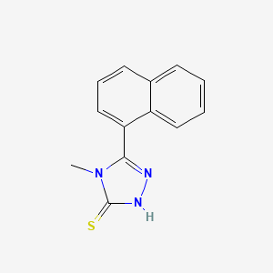 molecular formula C13H11N3S B3022343 4-methyl-5-(1-naphthyl)-4H-1,2,4-triazole-3-thiol CAS No. 345990-75-2