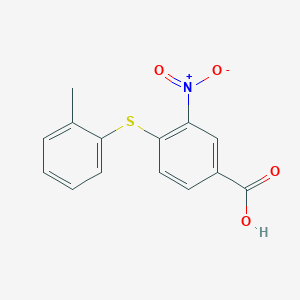 4-[(2-Methylphenyl)thio]-3-nitrobenzoic acid