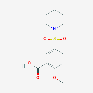 2-Methoxy-5-(piperidin-1-ylsulfonyl)benzoic acid